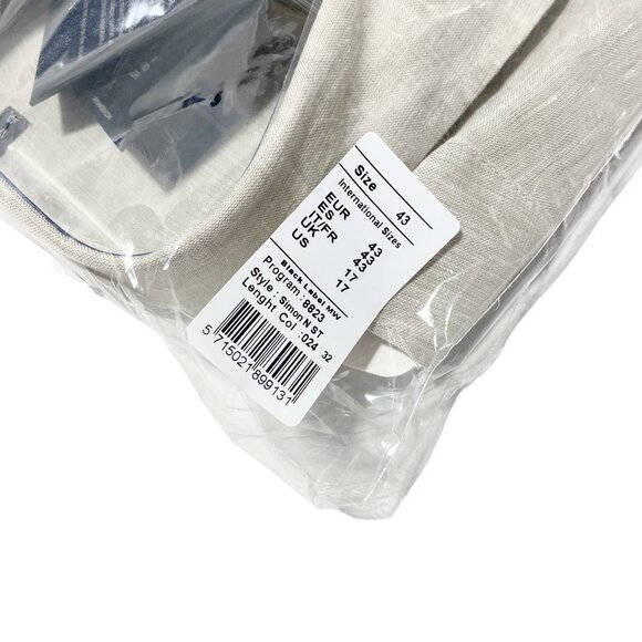 SAND Copenhagen Men's 8823 Simon N Button Down Shirt Oatmeal - Picture 3 of 4